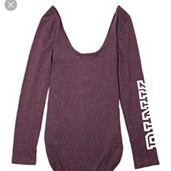 PINK burgandy bodysuit - Picture 2 of 5